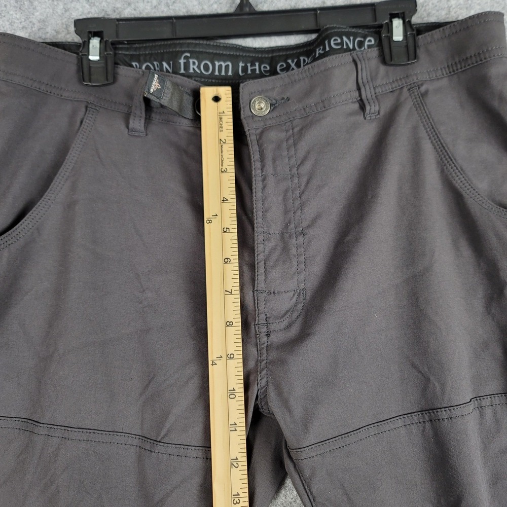 Prana Stretch Zion Hiking Pants Mens 36x30 Gray Nylon Cargo M4ST30116 - Picture 4 of 12